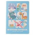 B5 Notizbuch mit Dinosaurier-Design (Blau)