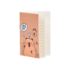 Notizbuch mit Capybara-Design, 82×120 mm (Mehrfarbig)