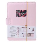 Notizbuch mit Magnetverschluss und Blumen-Design (Rosa)
