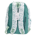 Nylon-Rucksack mit Graffiti-Design, großes Hauptfach (Grün)