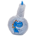 Kinder-Ohrenwärmer aus Plüsch mit Dinosaurier-Design (Blau)