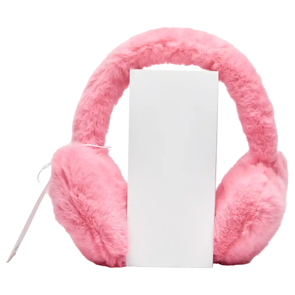 Flauschige Ohrenschützer für Kinder und Erwachsene (Rosa)