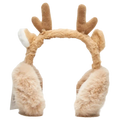 Plüsch-Ohrenschützer mit Rentier-Design (Braun)