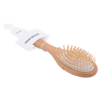 Ovale Haarbürste aus Buchenholz für Damen und Herren, natürlich (Natur)