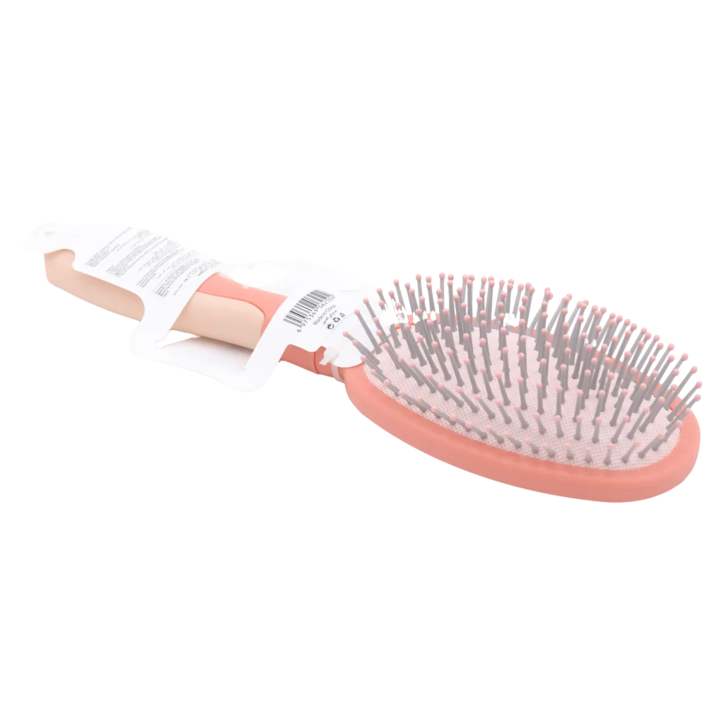 Ovale Haarbürste aus Polypropylen mit Luftkissen (Rosa)