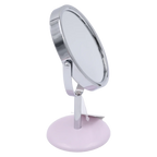 Ovaltischspiegel mit Cartoon-Tier-Design, Standfuß (Blau/Rosa)
