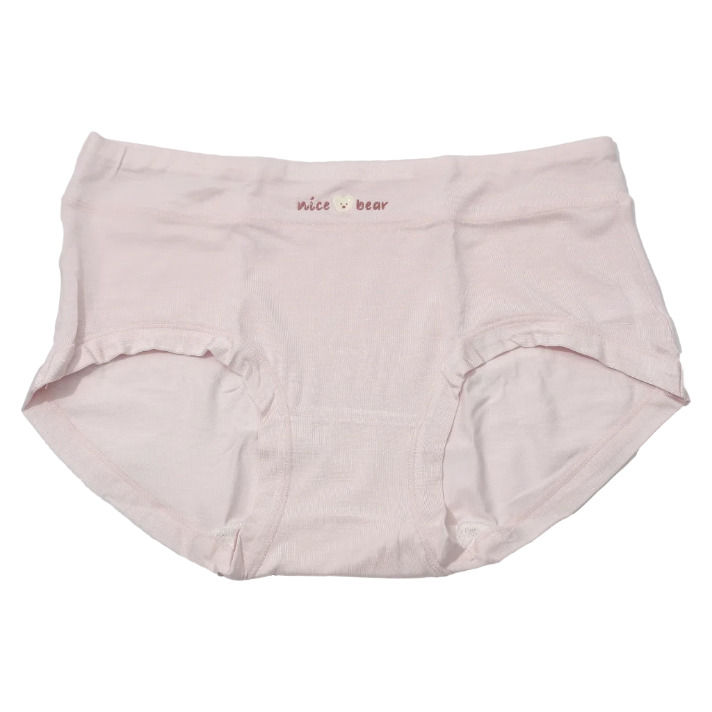 Panty Unterwäsche für Damen mit „nice bear“-Print (Rosa)