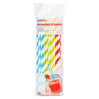 20er-Pack Papier-Trinkhalme, biologisch abbaubar (Blau/Gelb/Grün/Rot)