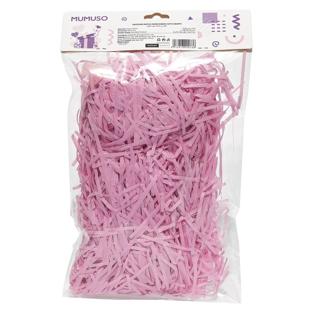 Papierstreifen mit Herz-Design, Geschenkverpackung (Rosa)