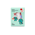 50er-Pack wasserfeste Pflaster mit Cartoon-Design (Hellblau)