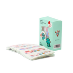 50er-Pack wasserfeste Pflaster mit Cartoon-Design (Hellblau)