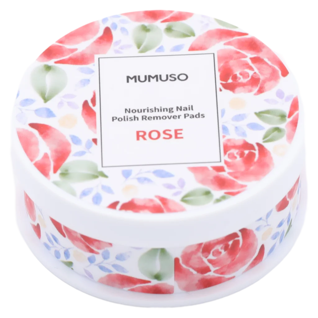 Nourishing Nail Polish Remover Pads (Rose)