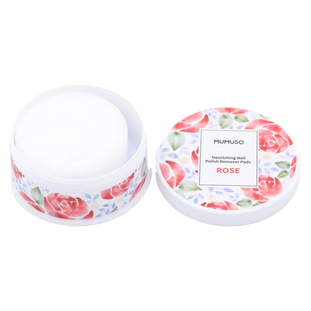 Nourishing Nail Polish Remover Pads (Rose)