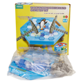 Pinguin-Eisbrecherspiel aus Kunststoff mit Pinguin-Figur (Blau/Weiß/Grau)