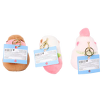 Plüsch-Schlüsselanhänger mit Capybara-Design und Pfirsich-Print (Braun/Rosa/Weiß)