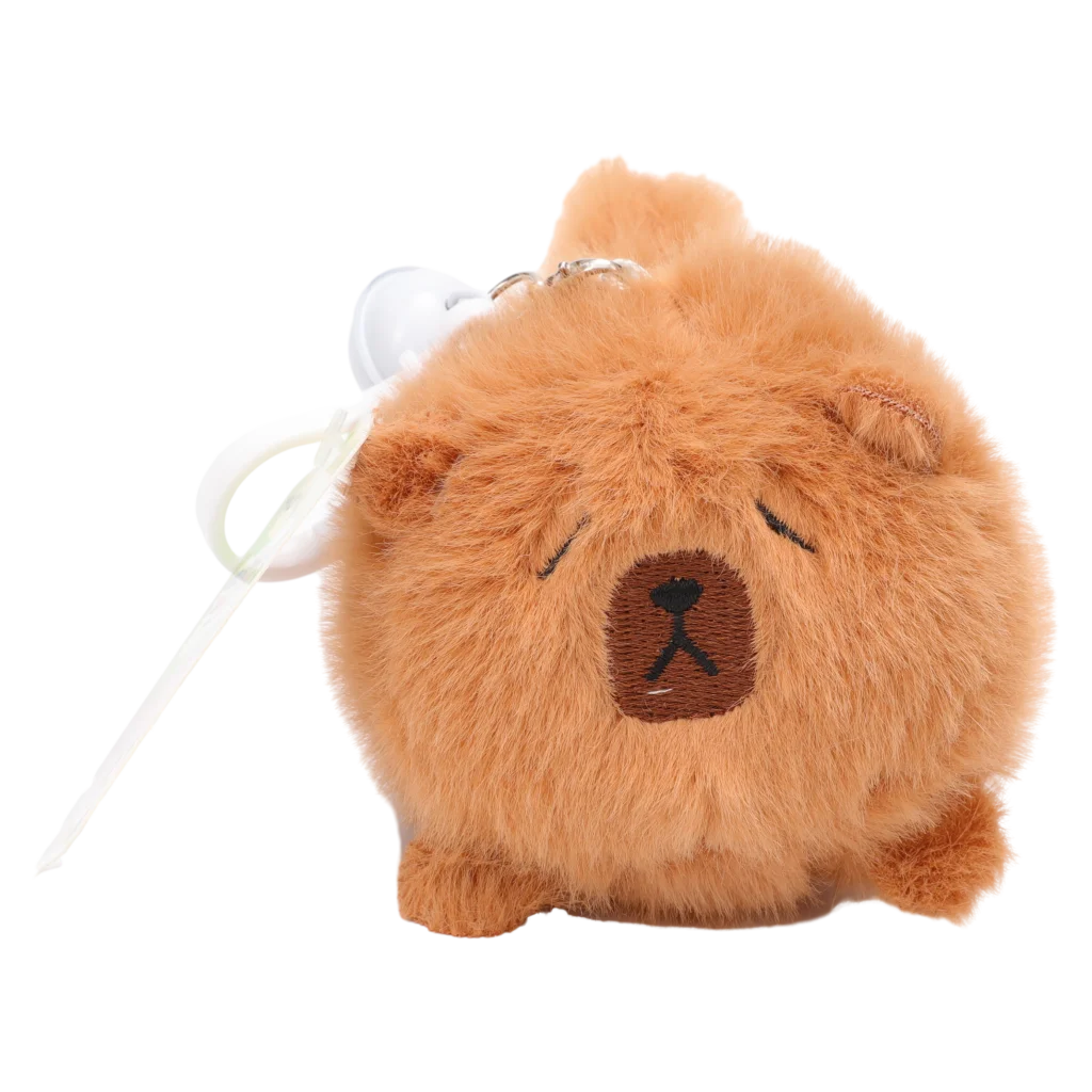 Plüsch-Anhänger aus Polyester mit Capybara-Design (Braun)