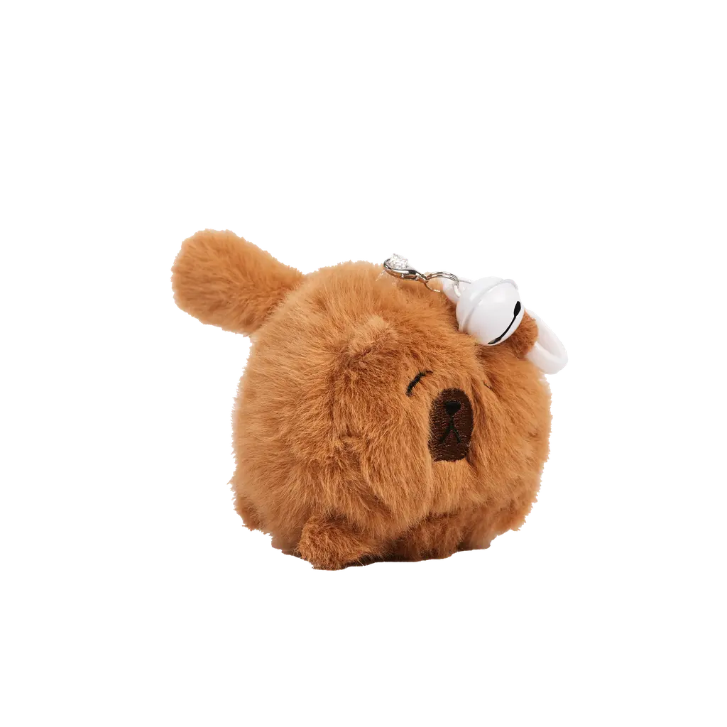Plüsch-Anhänger aus Polyester mit Capybara-Design (Braun)