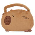 Plüsch-Handtasche mit Capybara-Design, Schultertasche (Braun)