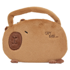 Plüsch-Handtasche mit Capybara-Design, Schultertasche (Braun)
