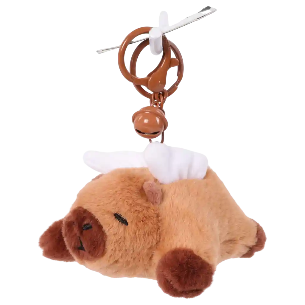 Plüsch-Anhänger mit Capybara-Design aus Polyester, leicht (Braun)
