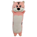 Großes Plüschtier mit Tiger-Design, 110 cm (Rosa/Weiß) aus Elastan