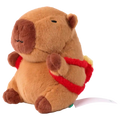 Plüschtier Capybara, 23 cm mit Rucksack-Design (Braun)