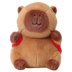 Plüschtier Capybara, 23 cm mit Rucksack-Design (Braun)