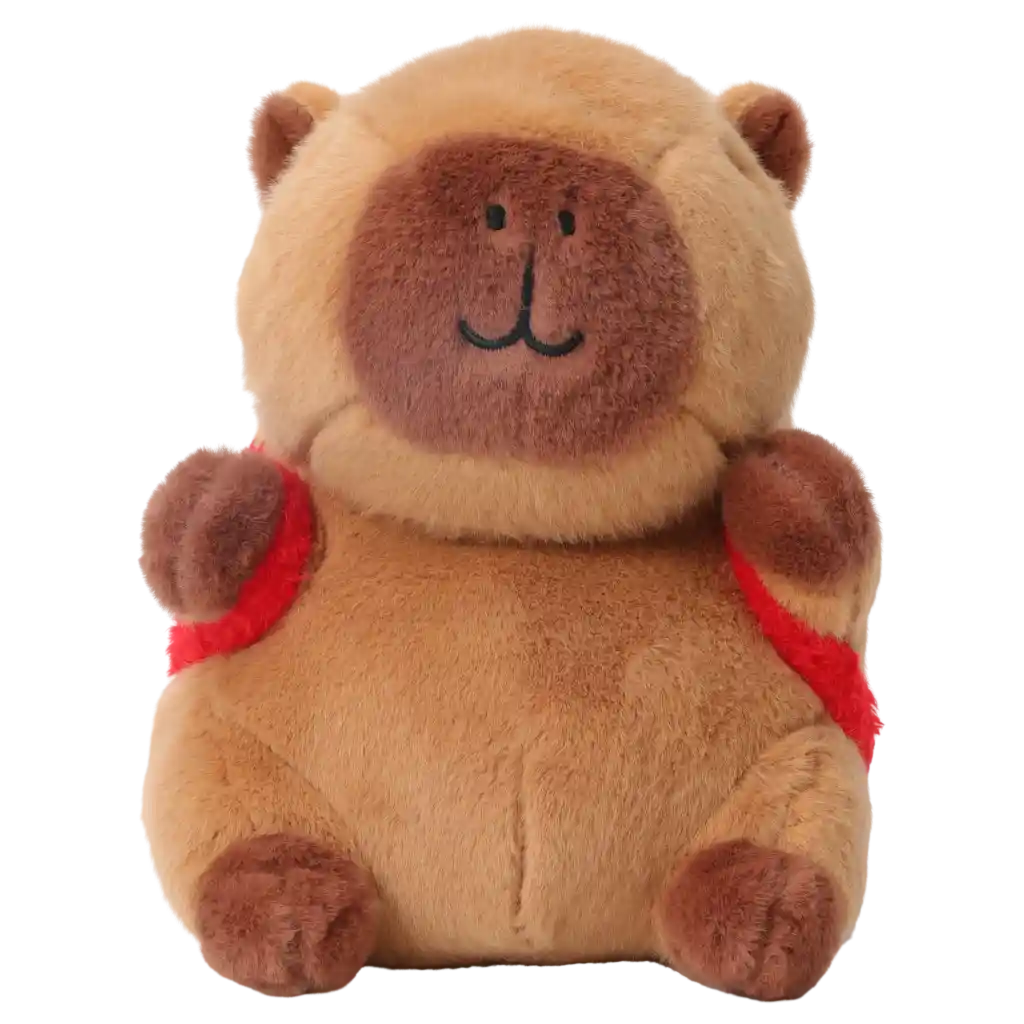 Plüschtier Capybara, 23 cm mit Rucksack-Design (Braun)