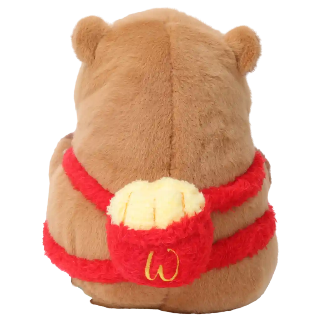 Plüschtier Capybara, 23 cm mit Rucksack-Design (Braun)
