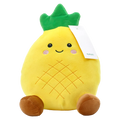 Plüschtier Ananas-Design, 22 cm (Gelb/Grün)