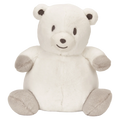 Plüschtier Bär, kuscheliges Stofftier (Weiß/Grau)