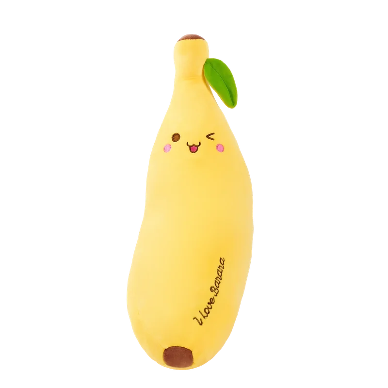 Plüschtier Banane aus ultraweichem Elastan mit freundlichem Design (Gelb)
