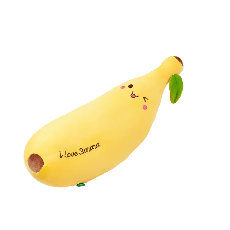 Plüschtier Banane aus ultraweichem Elastan mit freundlichem Design (Gelb)