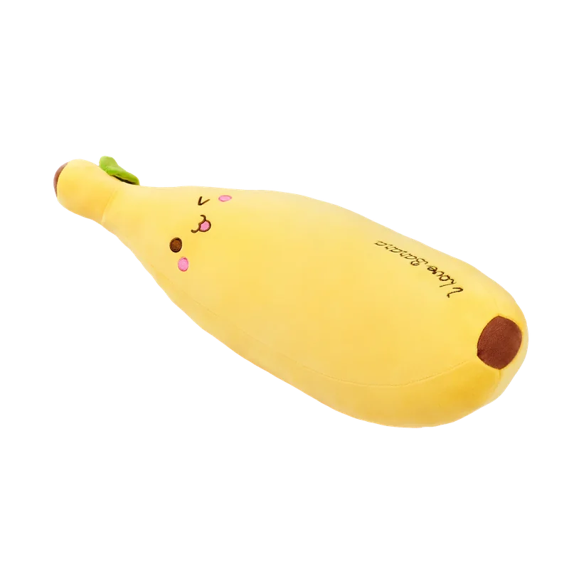 Plüschtier Banane aus ultraweichem Elastan mit freundlichem Design (Gelb)