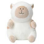 Plüschtier Capybara-Design, 35 cm (Weiß/Braun)