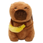 Plüschtier Capybara mit Bananen-Design, 23 cm (Braun)