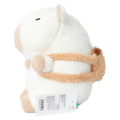 Plüschtier Capybara mit Rucksack-Design, 23 cm (Weiß/Braun)