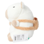 Plüschtier Capybara mit Rucksack-Design, 23 cm (Weiß/Braun)