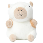 Plüschtier Capybara mit Rucksack-Design, 23 cm (Weiß/Braun)