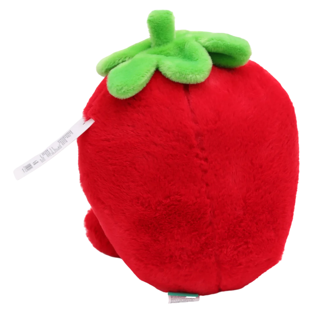 Plüschtier Erdbeere, 25 cm mit Erdbeer-Design (Rot/Grün)