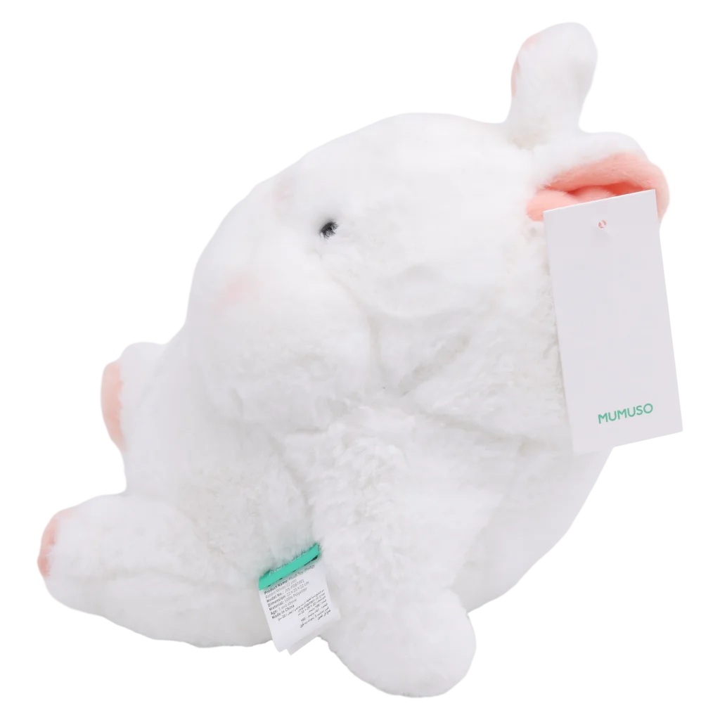 Plüschtier Hase, 22 cm mit Hasen-Design (Weiß)