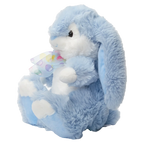Plüschtier Hase mit Schleife, 28 cm (Blau/Weiß) für Kinder