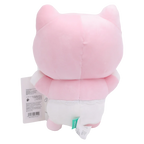 Plüschtier Katze, 25 cm aus Elasthan mit Katzen-Design (Pink)