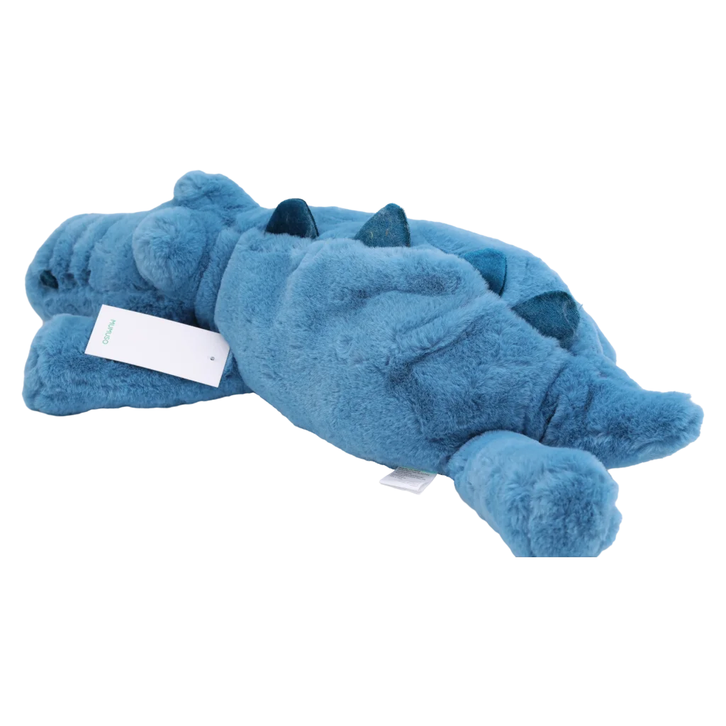 Plüschtier Krokodil aus Kunstkaninchenfell, 60 cm (Blau)