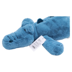 Plüschtier Krokodil aus Kunstkaninchenfell, 60 cm (Blau)
