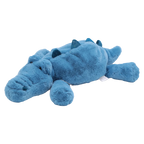 Plüschtier Krokodil aus Kunstkaninchenfell, 60 cm (Blau)