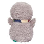 Plüschtier Pinguin, 25 cm mit Schal-Design (Grau/Weiß)