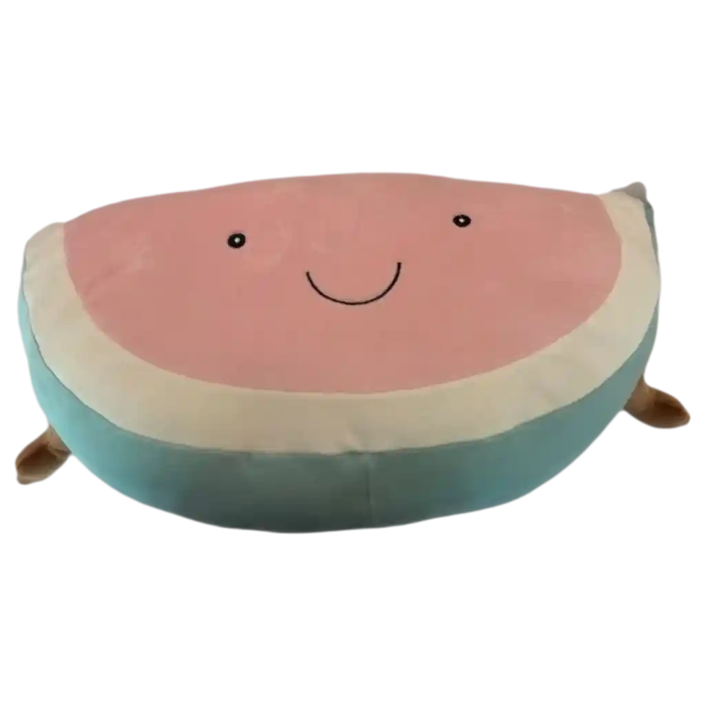 Plüschtier aus Elasthan-Kristall mit Wassermelonen-Design, ultraweich (Mehrfarbig)