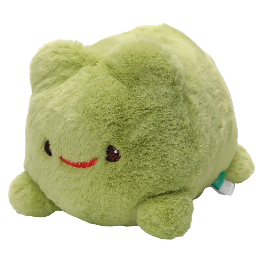 Plüschtier Frosch liegend, 30 cm (Grün) mit Frosch-Design