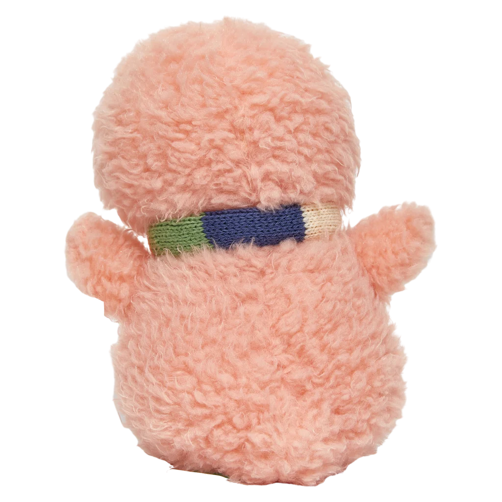 Plüschtier Pinguin, 25 cm mit Schal-Design (Rosa/Weiß)